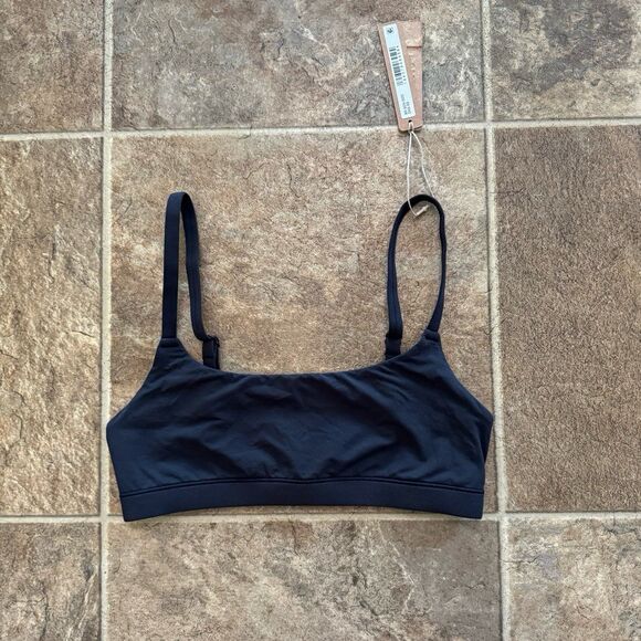Skims Fits Everybody Scoop Neck Bralette Onyx Size XS - Picture 1 of 8